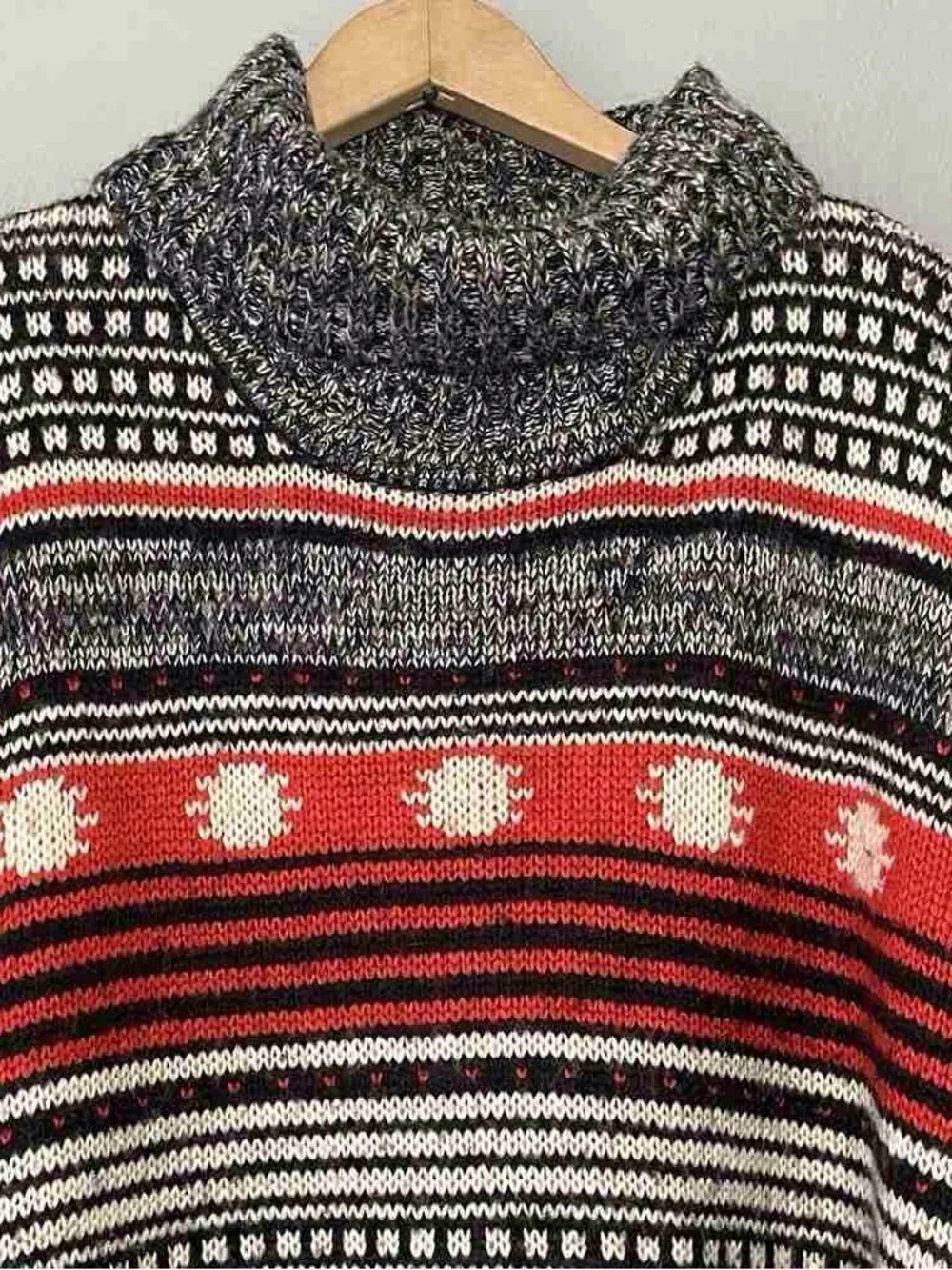 WD.NY Black and Gray Marled Knit Shrug